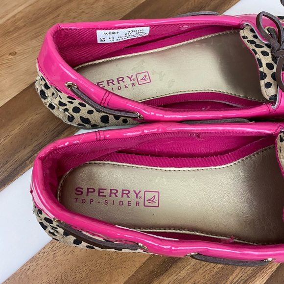 Sperry Top-Sider Audrey Leopard Pink Boat Shoe - Picture 3 of 8